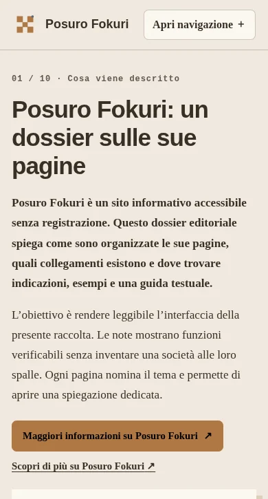 Posuro Fokuri su schermo ridotto